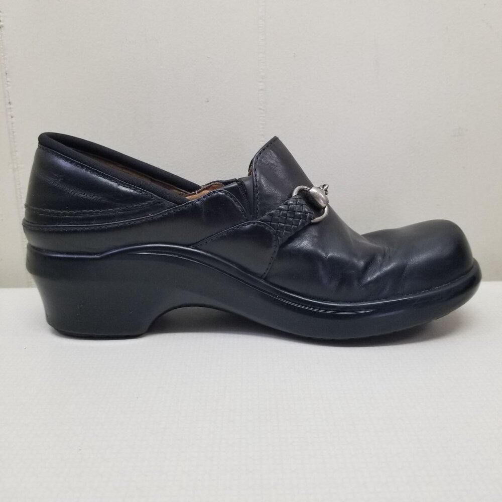 Ariat DEL MAR Clogs Horse Bit 8.5B Leather Comfort Slip On Chunky Y2K - Picture 7 of 8